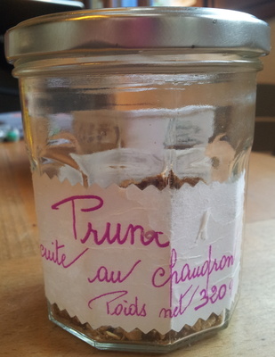 Prune cuite aux pommes front packaging