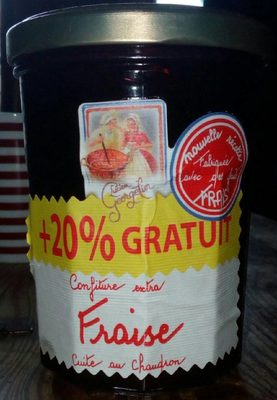 Confiture extra Fraise front packaging