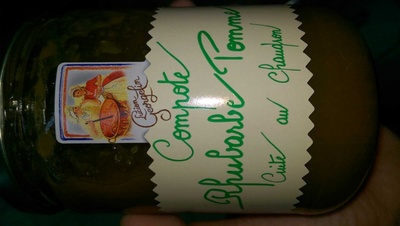 Compote rhubarbe pomme avec morceaux