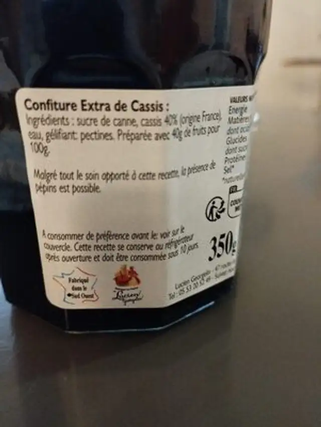 Lucin ingredients label