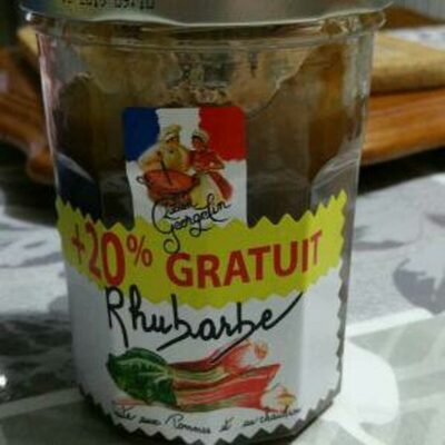Confiture rhubarbe Lucien Georgelin