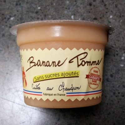 Purée Banane Pomme front packaging