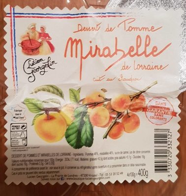 Dessert de pomme mirabelle