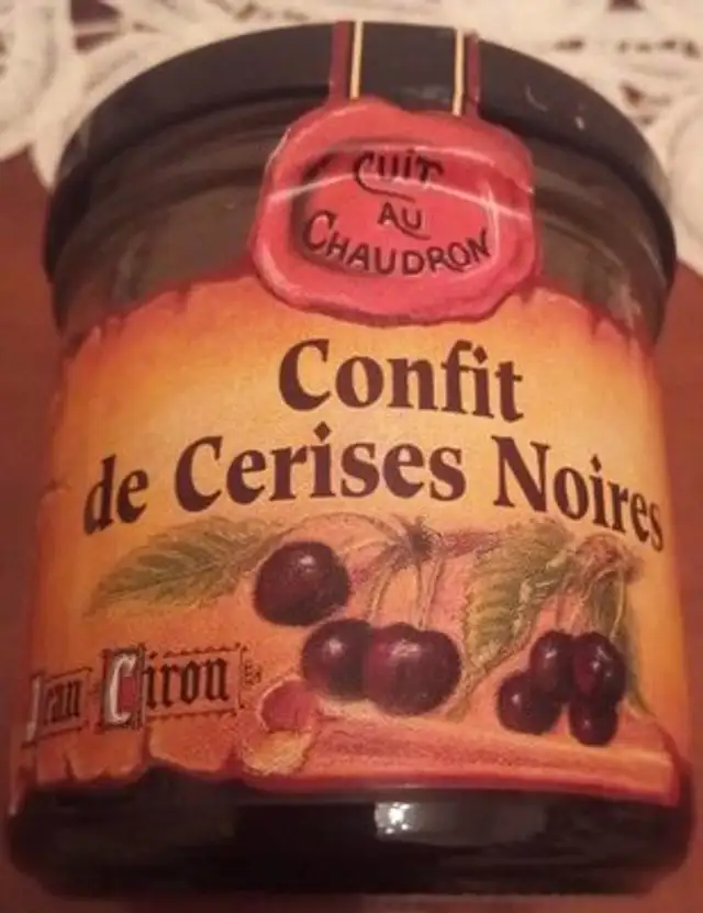 Confit de cerises noires