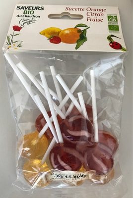 Sucette Orange Citron Fraise front packaging