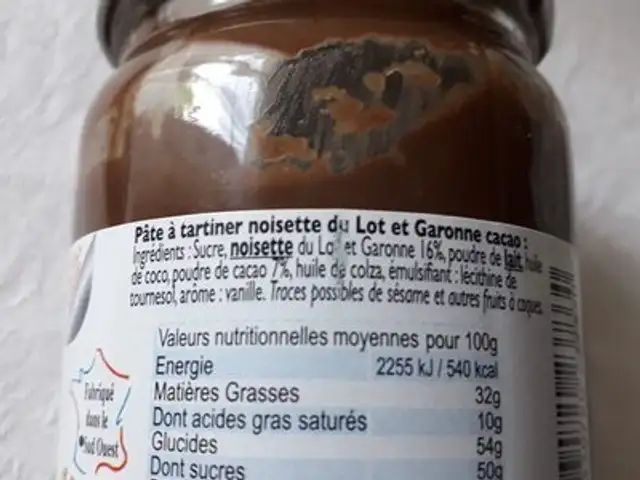 Unknown ingredients label