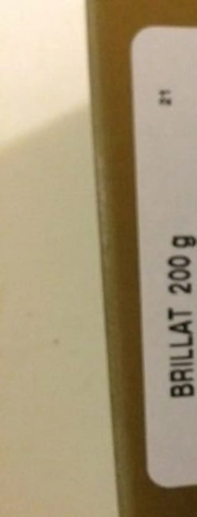 Brillat ingredients label