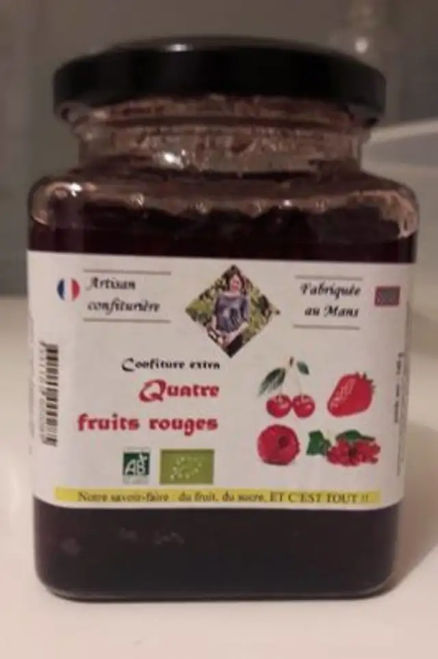 Confiture 4 fruits rouges