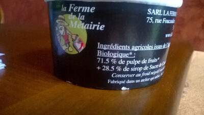 SORBET PLEIN FRUIT front packaging