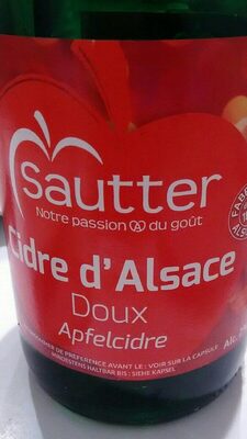 Cidre d'Alsace doux