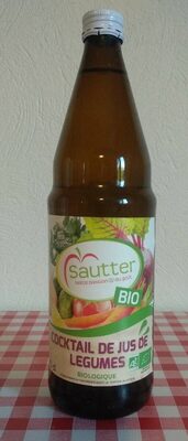 Cocktail de jus de legumes bio SAUTTER front packaging