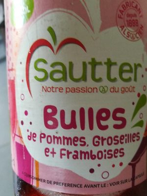 Bulles de pommes, groseilles et framboises