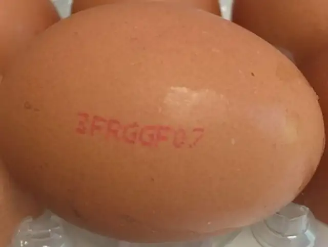 10 oeufs frais ingredients label