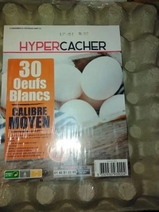 Œufs calibre moyen