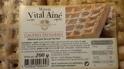 Gaufres patissières