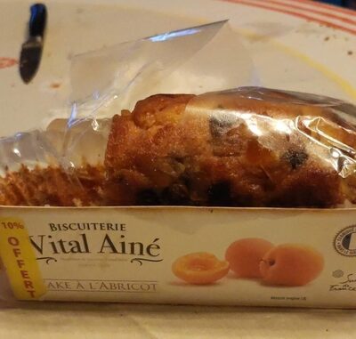 Cake à l'abricot front packaging