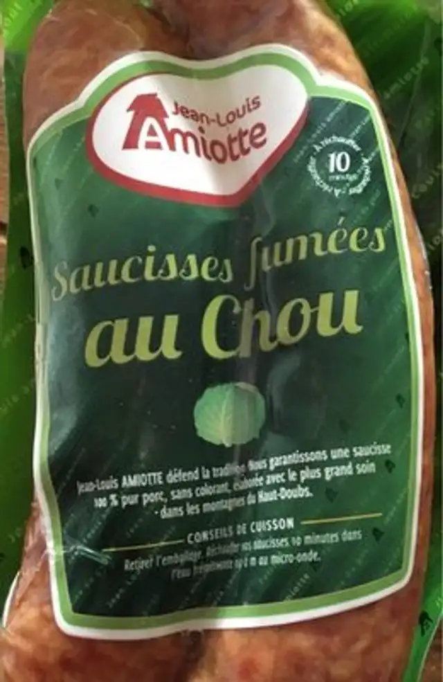 Saucisses fumées au chou