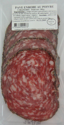 Pave enrobé au poivre front packaging