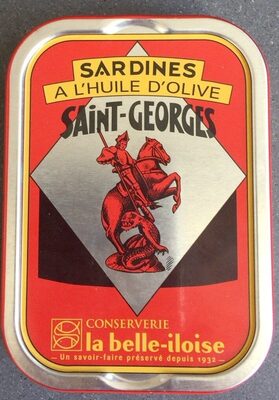 Sardines a l’huile d’olive Saint-Georges front packaging