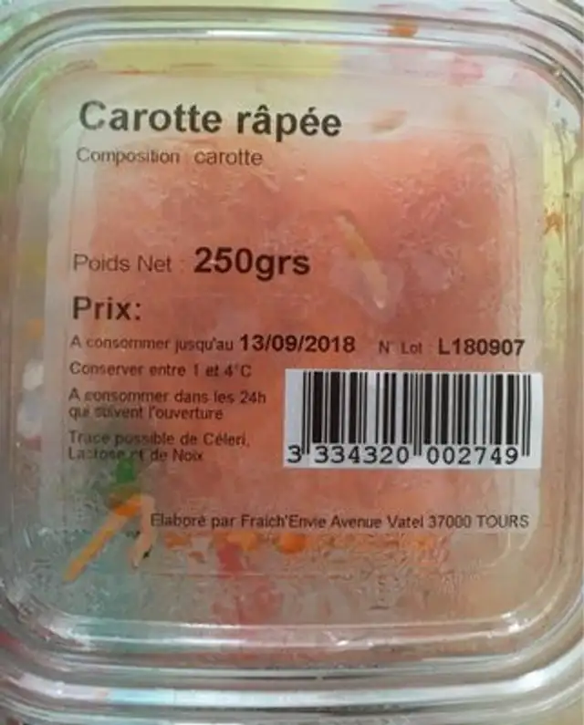 Carotte râpée