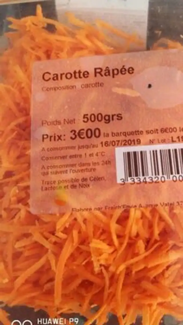 Carottes râpées