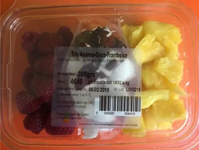 Trio ananas coco framboise