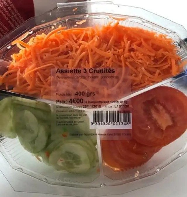 Assiette 3 crudites