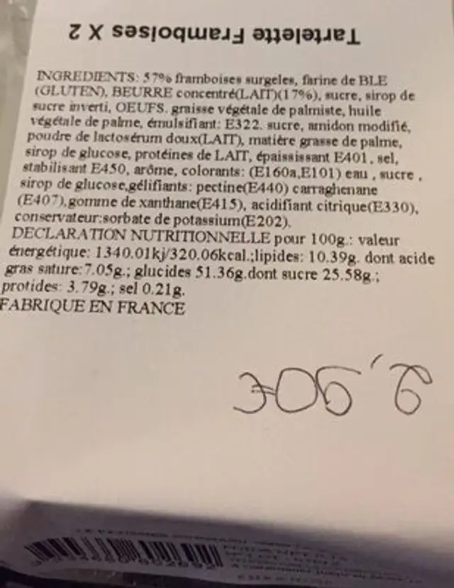 Tartelette framb
