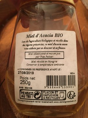 Miel d’acacia bio
