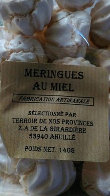 Meringues au Miel front packaging