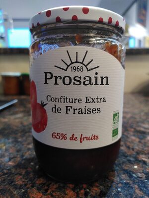Confiture extra fraise front packaging