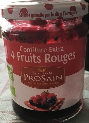 Confiture Extra 4 Fruits Rouges front packaging
