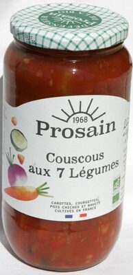 Couscous aux 7 légumes front packaging