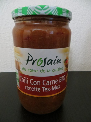 Chili con carne biologique front packaging