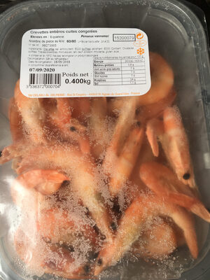 Crevettes entières