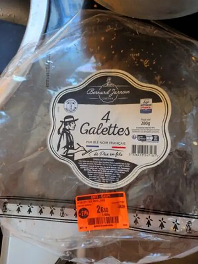 4 Galettes pur blé noir français