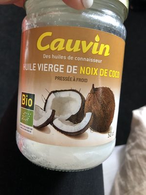 Huile vierge de noix de coco ingredients label