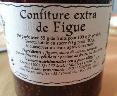Confiture extra de figues