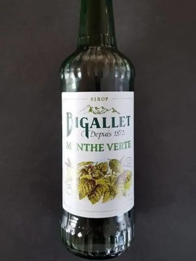 Sirop de menthe front packaging