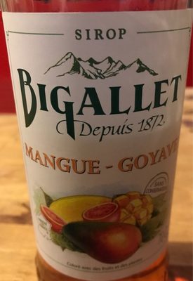 Sirop mangue -goyave front packaging