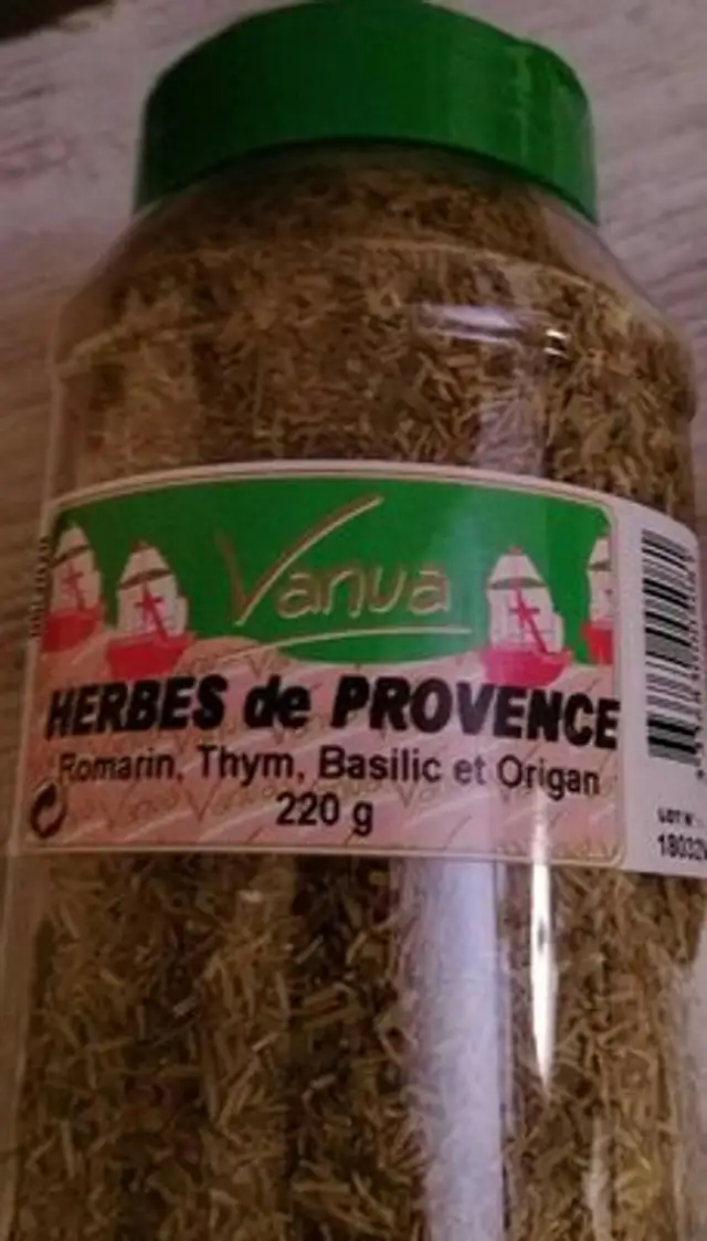 Herbes de Provence ingredients label