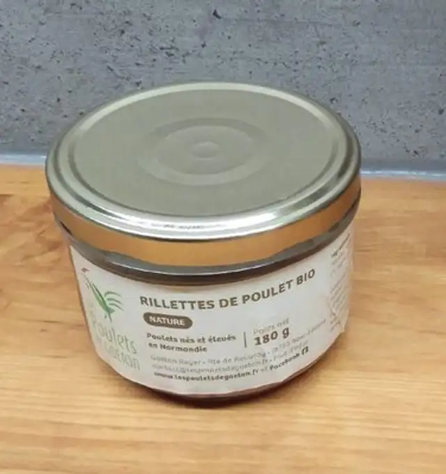 Rillettes de poulet bio nature