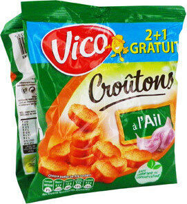 Vico Croutons Ail 2X90G +1 Gratuit