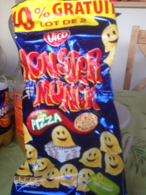 Monster munch Goût Pizza (lot de 2, +10% gratuit)