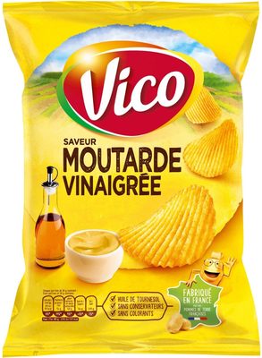 Chips moutarde vinaigrée 120g front packaging