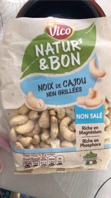 Noix de cajou naturelles non salées