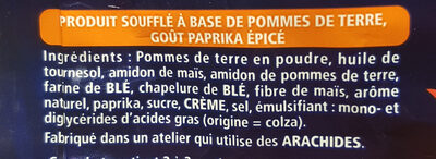 Bad Monster Munch spicy paprika ingredients label