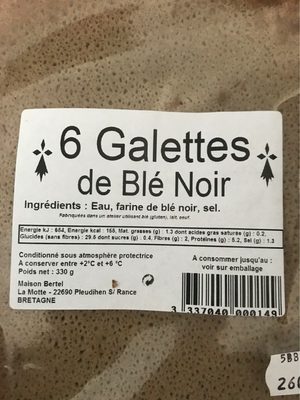 Galettes de Blé Noir