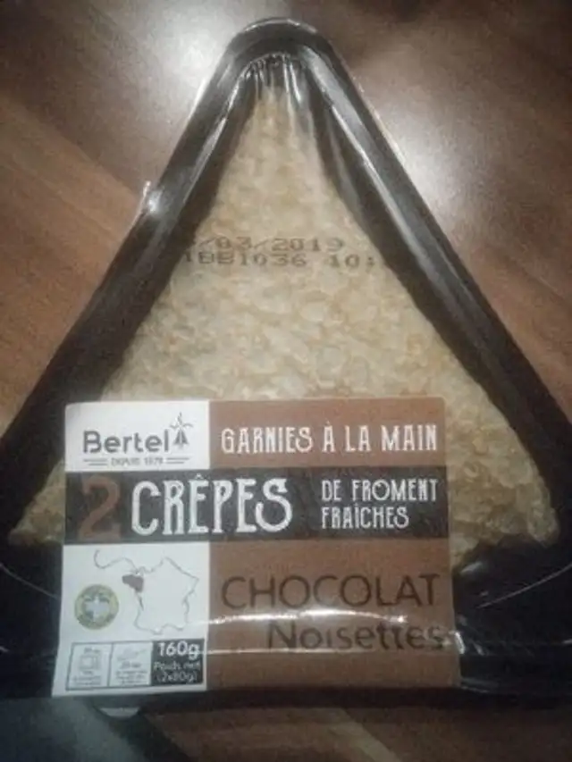 2 crêpes chocolat noisettes