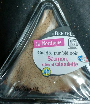 La Nordique - Galette Pur Blé Noir, Saumon, Crème et Ciboulette
